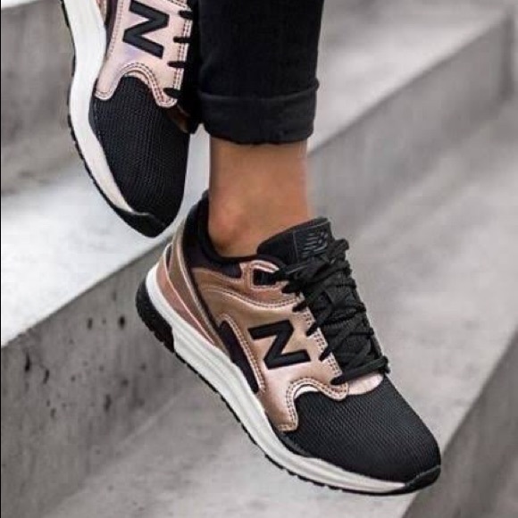 New Balance Shoes - Rose Gold and Black New Balance Runners